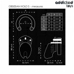 ADDICTED TOYS LOCKED - OBSIDIAN HOLD PENIS CAGE ROZMIAR S